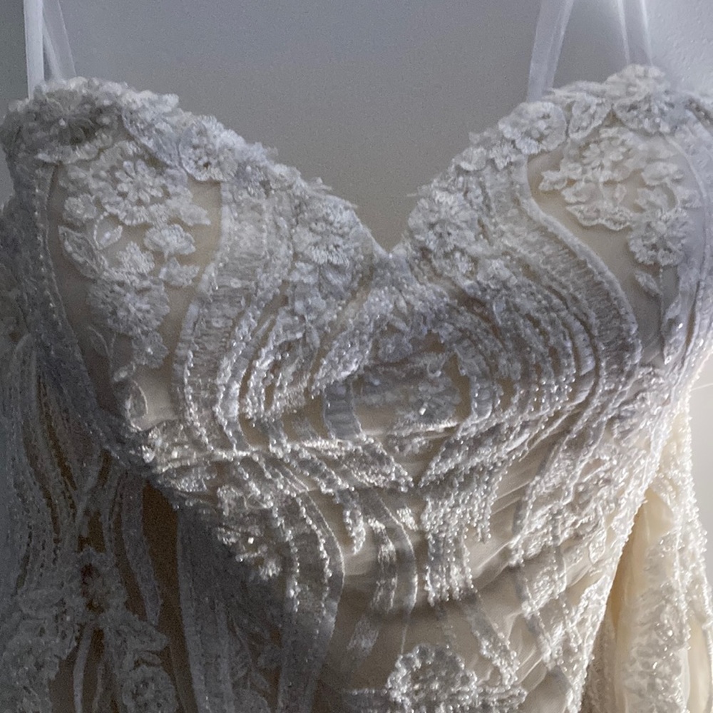 Christina Wu. Ivory/white gold formal/wedding gown. Size 12. NWT. Never worn!